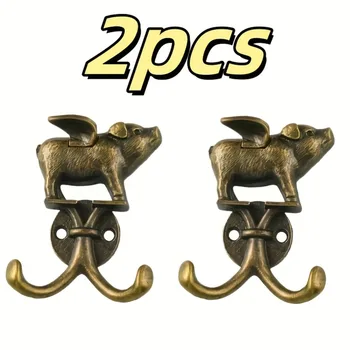 Vintage Flying Pig Wall Hook 1