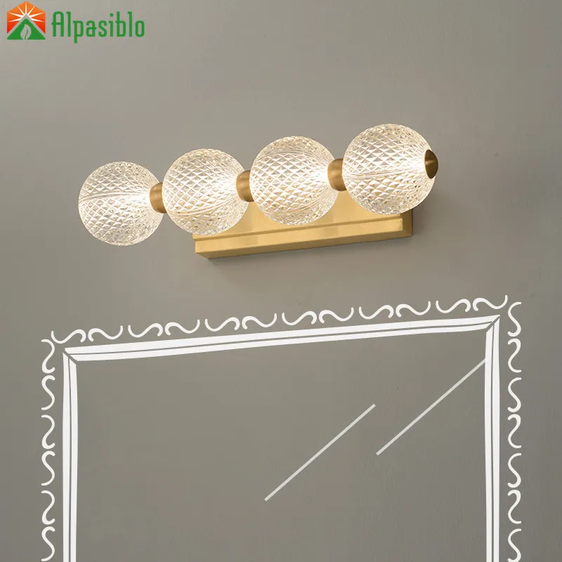 Nordic LED Wall Lamp Modern Lighting Luxury Bathroom Golden Wall Sconce Bedroom New Art Balcony Living Room Fixture Deco Light