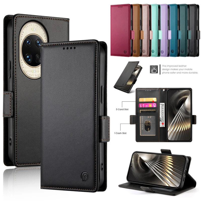 Luxury Flip Wallet Leather Phone Cover - Protective Shell