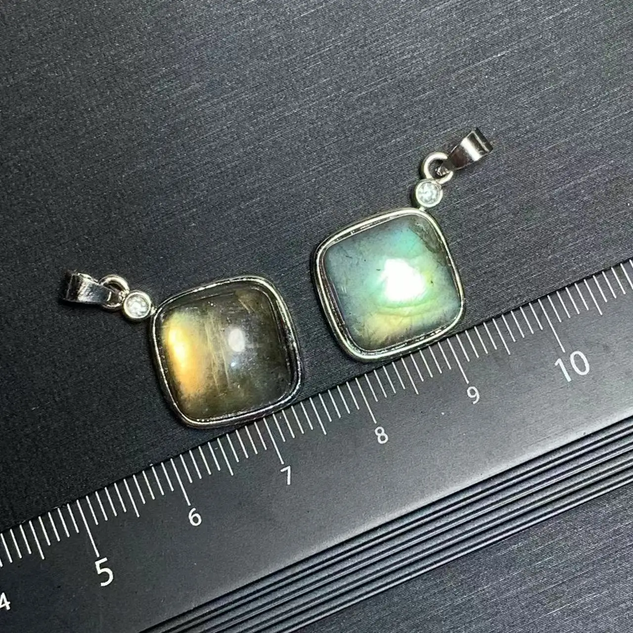 SQUARE Natural Moonstone Pendant Fine Jewelry Handmade Stones Wholesale Healing Energy Gift Lucky Jewelry