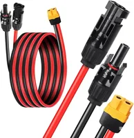 Connecteur solaire 1/2/3M vers adaptateur XT60I-F, câble 12awg, câble de Charge du panneau solaire pour générateur solaire, statio d'énergie Portable 3