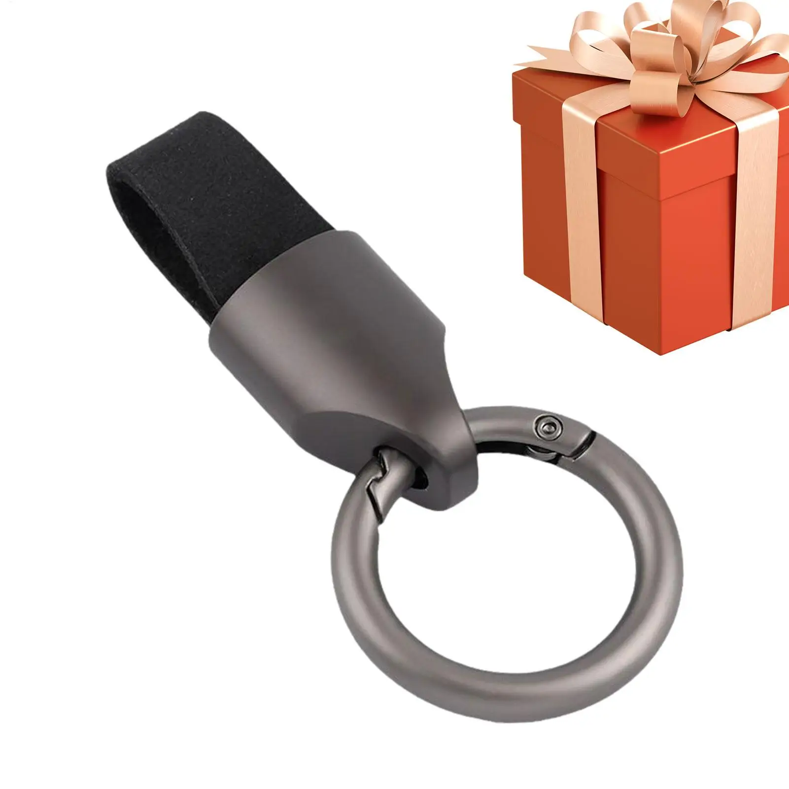 Elegant Leather Keychain and Key Holder