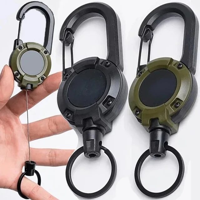 Retractable Carabiner Keychain Tool 1