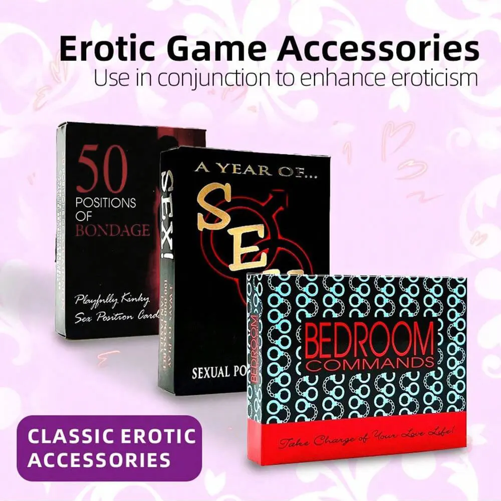Sex Party Toys Erotic Card with Sex Position Display for Couple