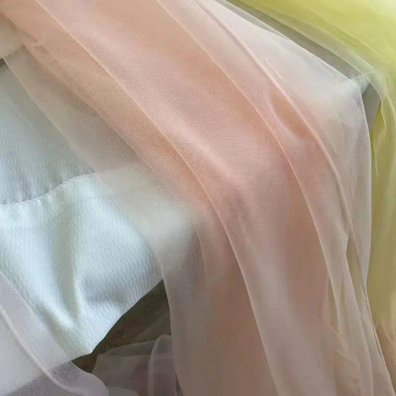 Elegant Yellow Soft Tulle Fabric for Weddings and Formal Events
