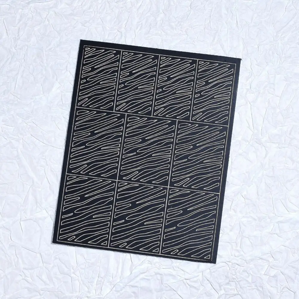 Nail Stickers Nail Art Tools Easy to Use Nail Stencil Stickers Pvc Gel Acrylic Nail Sticker 6 Sheets of Rhombus Square Fish Scale Leopard Stripe Airbrush