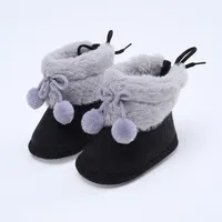 Winter Snow Baby Boots Newborn Warm Booties Soft Sole First Walkers Shoes for Baby Girls Boys Infant Shoes Toddler 0-18Months 3