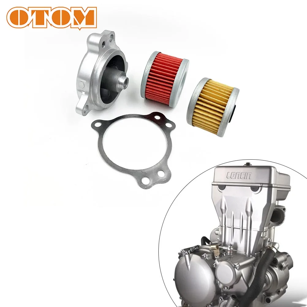 

OTOM Новый масляный фильтр двигателя мотоцикла для YF300 LONCIN300R VOGE 300DS 300GY Запчасти для питбайка красная бумага (оригинал) Масляный Фильтр Крышка