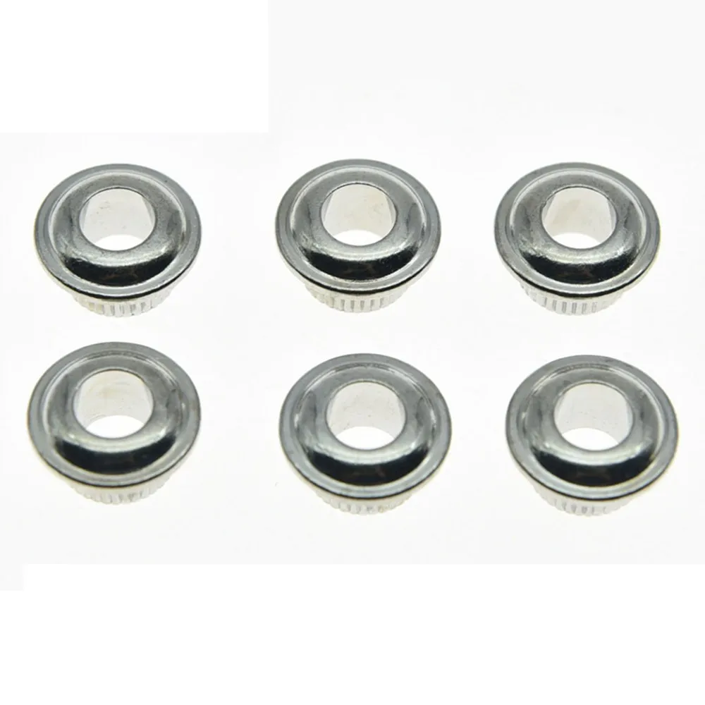 

6 Pcs 10MM Metal Bushes Ferrules Nuts For Vintage Guitar Machine Heads Tuners Musical Instruments Accessories Parts Durable