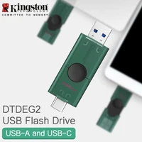 Kingston DataTraveler Duo USB Flash Drive 128GB 256GB USB 3.2 Type-C and USB-A Pendrive Original U Disk for iPhone 15 Smartphone 6