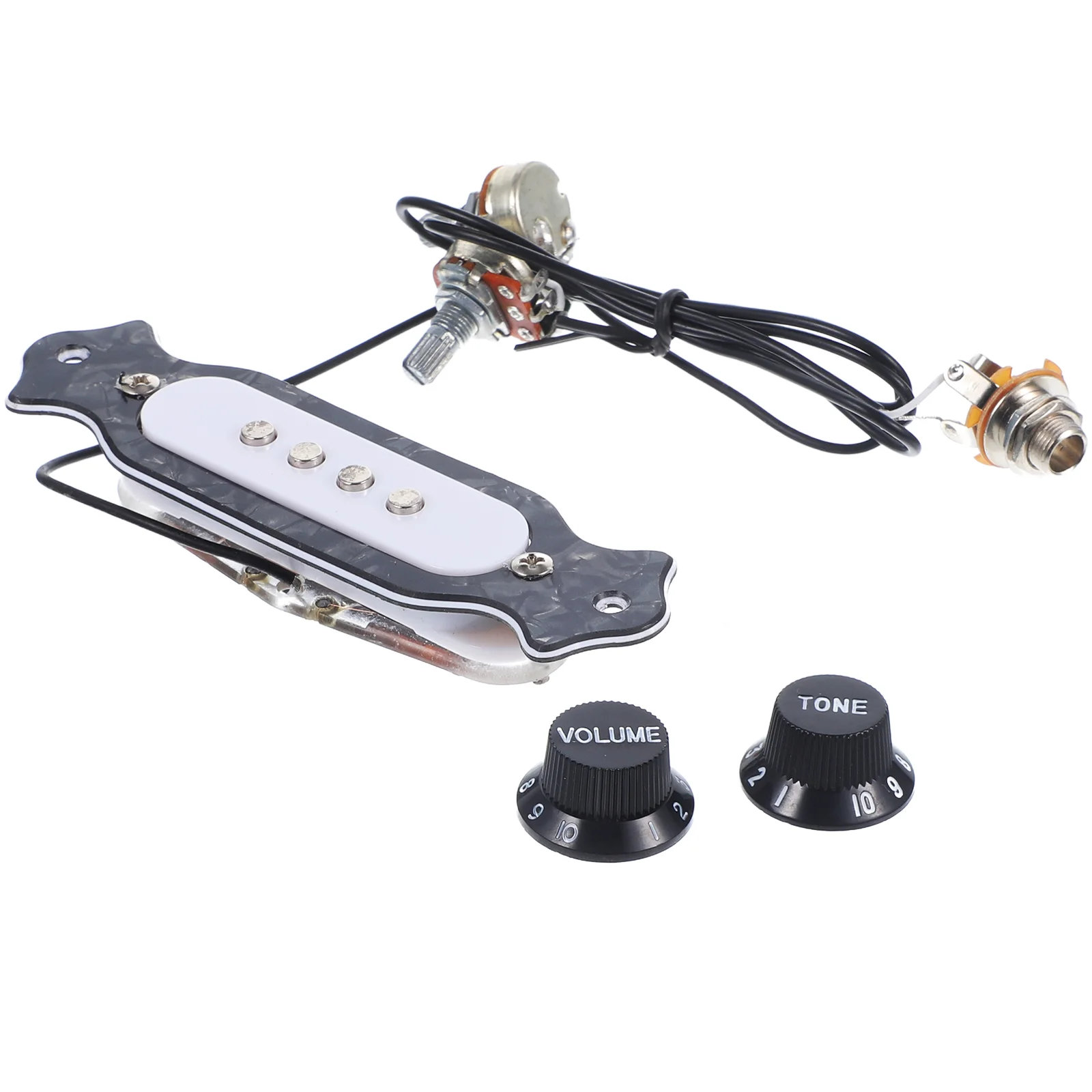

Soundhole Pickup Pre-wired Magnetic Cigar Box Guitar Parts Soundhole Pickup Guitar Pickup for Bass Musical