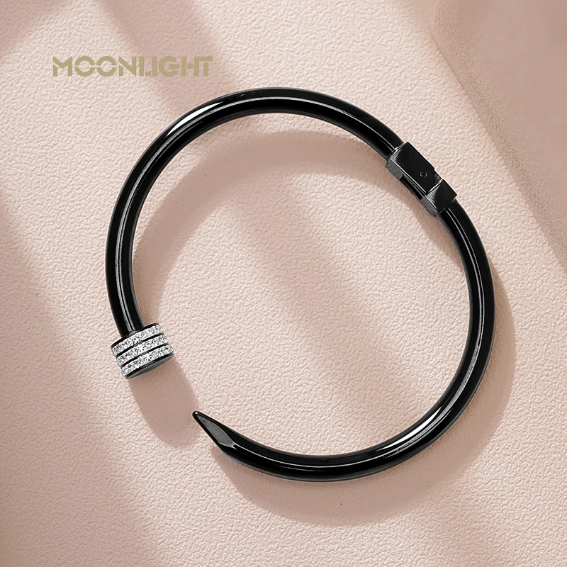 Bangle Bracelet Stainless Steel Screw For Women Accessories Gift