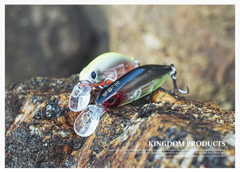 Kingdom Langsam Sinkende Minnow-Angelköder 70mm 12g 55mm 7g Geräuscharme Weitwurf-Wobbler Künstlicher Harter Köder für Süßwasser-Barsch – Detail 13