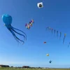 9KM 3m Squid Kite Line Laundry Pendant Soft Inflatable Show Kite for Kite Festival 30D Ripstop Nylon Fabric (Accept wholesale) 4
