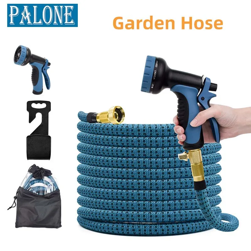 

PALONE Garden Water Irrigation Tool Retractable Flexible Hose Plastic Hose Car Wash Water Gun Sprayer Watering Irrigation Tool