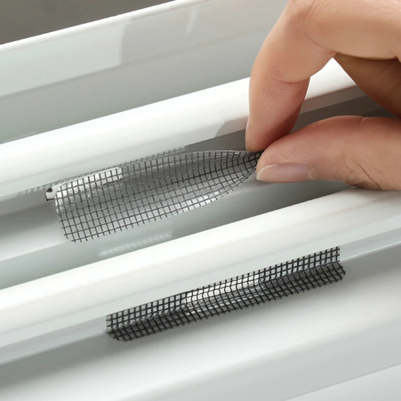 

Японская сетка для окон, домашняя клейкая сетка для защиты от комаров, мухи, Жуков, насекомых, Ремонт экрана, настенные наклейки, сетчатая оконная сетка