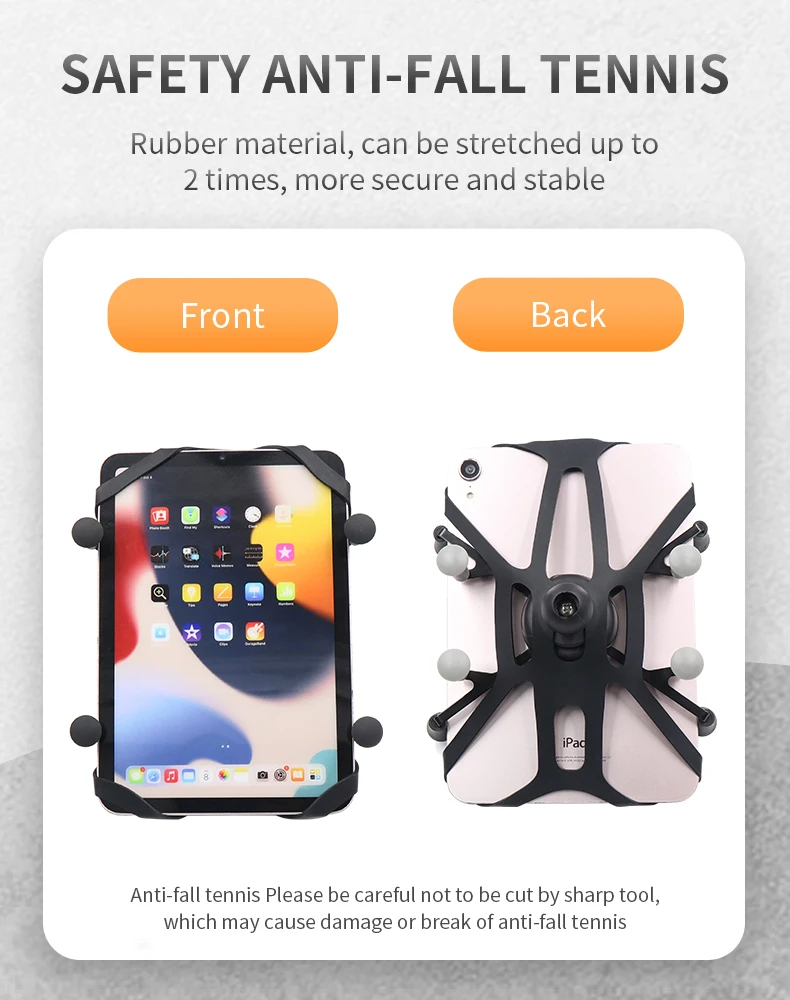 VIN mounts X-Grip Tether safety anti-slip rubber for phone mounts or tablet mounts compatible with ram mounts 5