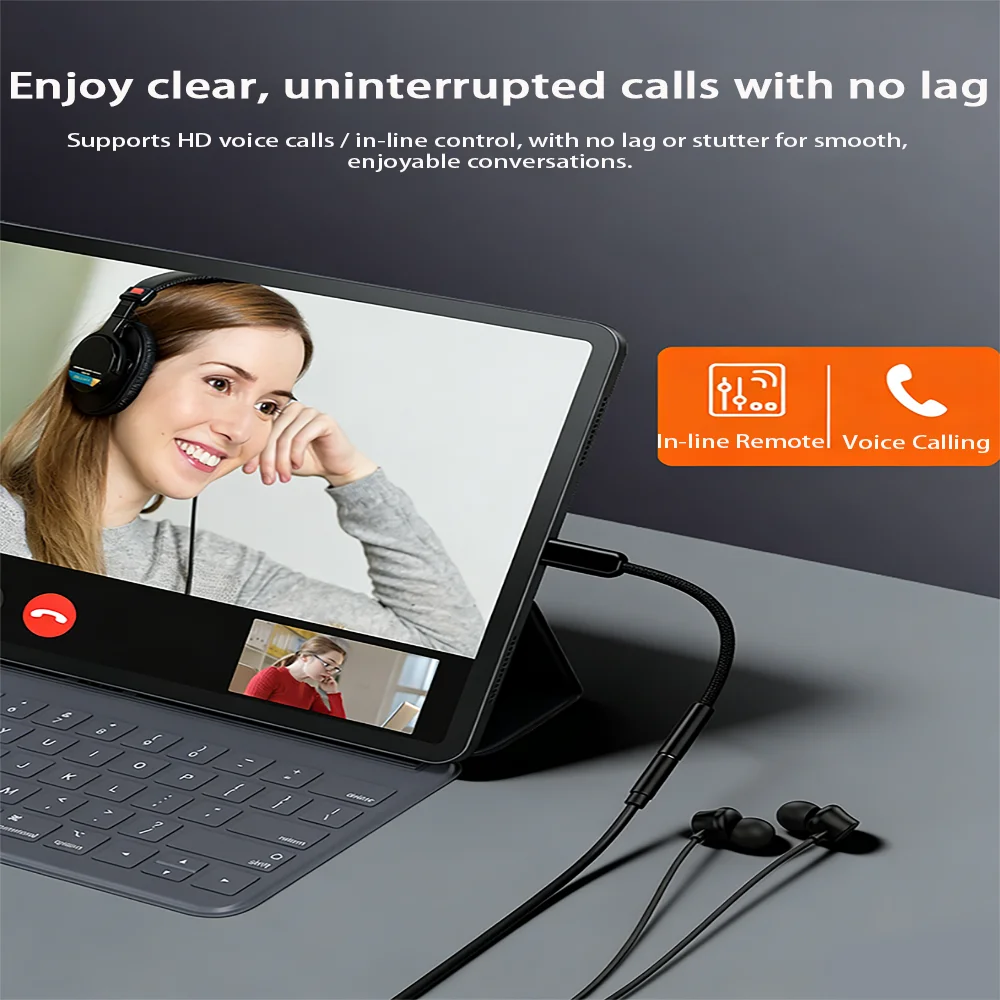 USB 타입 C - 3.5mm 여성용 헤드폰 잭 어댑터, USB C - Aux 오디오 케이블 코드 (아이폰 15, 16, 17 Pro Max, 아이패드 프로, 맥북용)