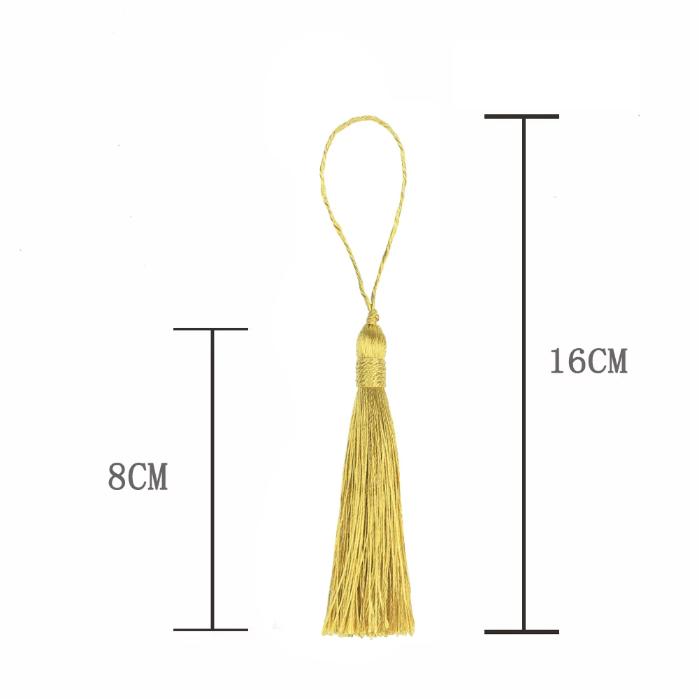 Tassel Trim Bookmark Tassels Tassel Accessories Tassel Decoration 10Pc DIY Bookmark Tassel Sewing Trim Long Silk For Curtain Clothes Bag Craft Supplies Classical Style