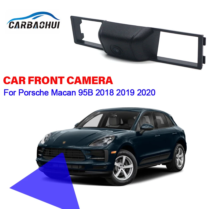 

HD CCD AHD Car Front View Parking Night Vision Positive Waterproof Logo Camera For Porsche Macan 95B 2018 2019 2020 Wide Angle