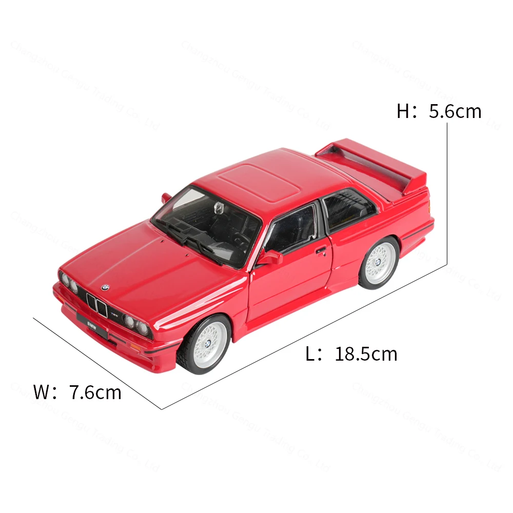 Bburago 1:24 BMW M3 (E30) Die-Cast Sports Car Collectible