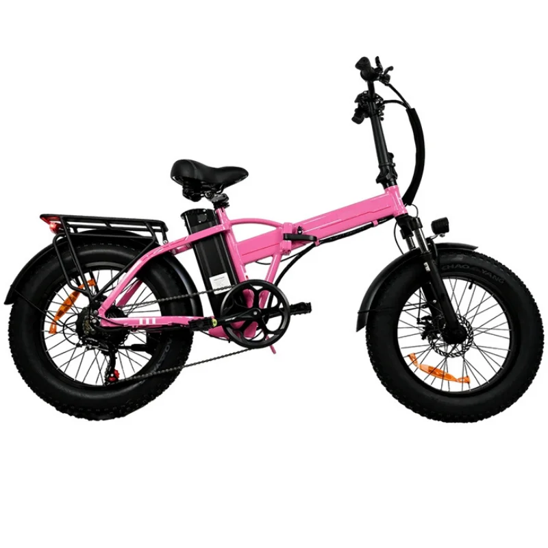 

20 Inch Snow Fat Tire Electric Bike 500W 48V Portable Foldable Mobility Scooter for Adults Women Ladies Bike Lithium Battery