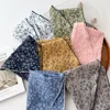 Small Flower Triangle Scarf Women Cotton Linen Scarves All-match Decorative Shawl Korean Version Shawl for Ladies Neckerchief 5