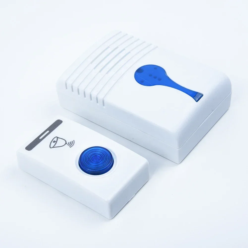 Door Bell Button Doorbell Receiver Remote Control Transmitter Wireless Waterproof Double Speakers IP44 100m