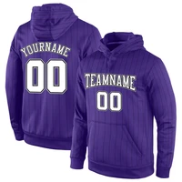 Custom Name Number Pinstripe Hoodies Fashion Simple Mens 3D Printed Hooded Sweatshirt Loose Team Uniforms Tracksuit DIY Pullover 1