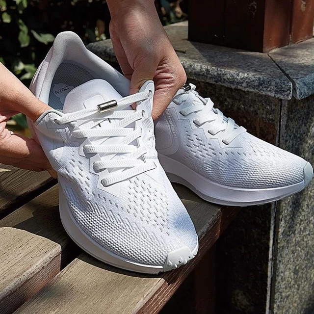 Fashion No Tie Shoe laces Elastic Laces Sneakers Flat Shoelaces without  ties Kids Adult Quick Shoe lace Rubber Bands for Shoes