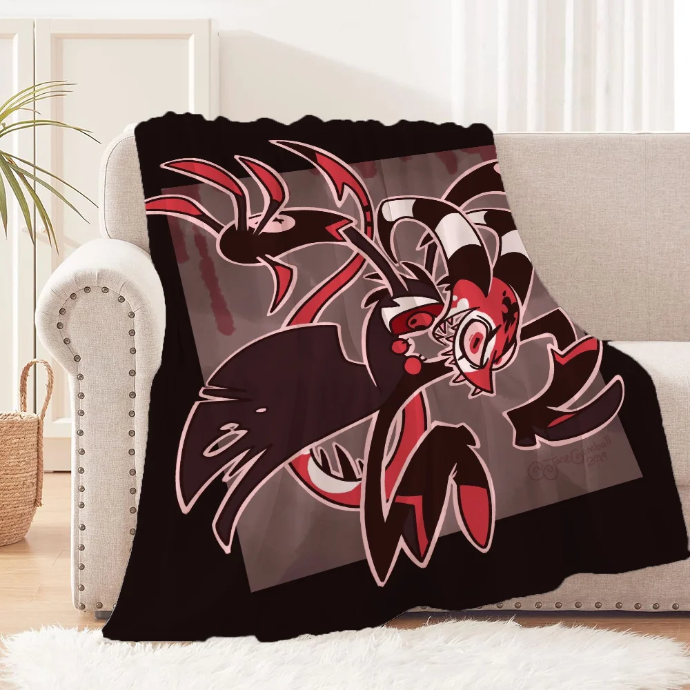Designer Throw Blanket for Sofa Luxury Bedding Helluva Boss Fluffy Soft Blankets Sofa Decoration Bed Blanket 150cm X 200cm Knee 2