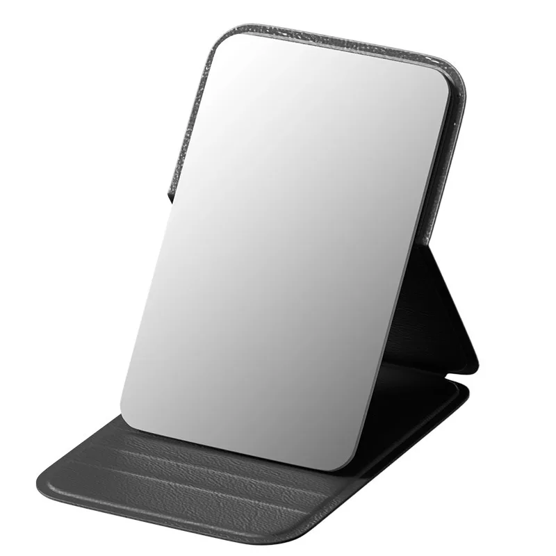 접이식 휴대용 미니 화장 거울, 인스타 스타일의 세련된 컴팩트 탁상용 화장 거울, 기숙사, 여행, 데일리 터치업, 학생용