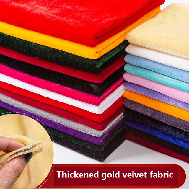 155cm*100cm Pleuche Gold Velvet Fabric Thickened Solid Color Black Red  Curtains Velvet Tablecloth Diy Apparel Sewing & Fabric - Fabric - AliExpress