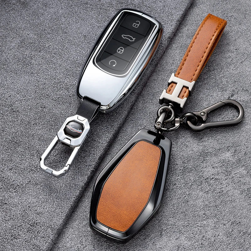 

Zinc Alloy Car Remote Key Case Cover Shell Fob For Chery Jetour X70 X90 X95 Plus 2020 2021 2022 Holder Keychain Accessories