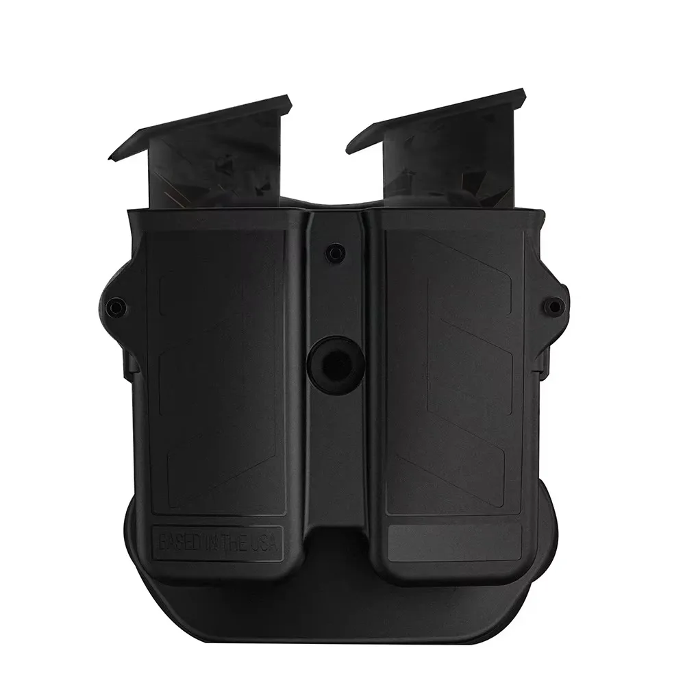 Magazine Pouch MAGORUI Universal Double Mag Holder For 9mm 10mm .40 .45 Double Stack Mag Pistol Magazine Holster Pouch Hand Gun Carrier