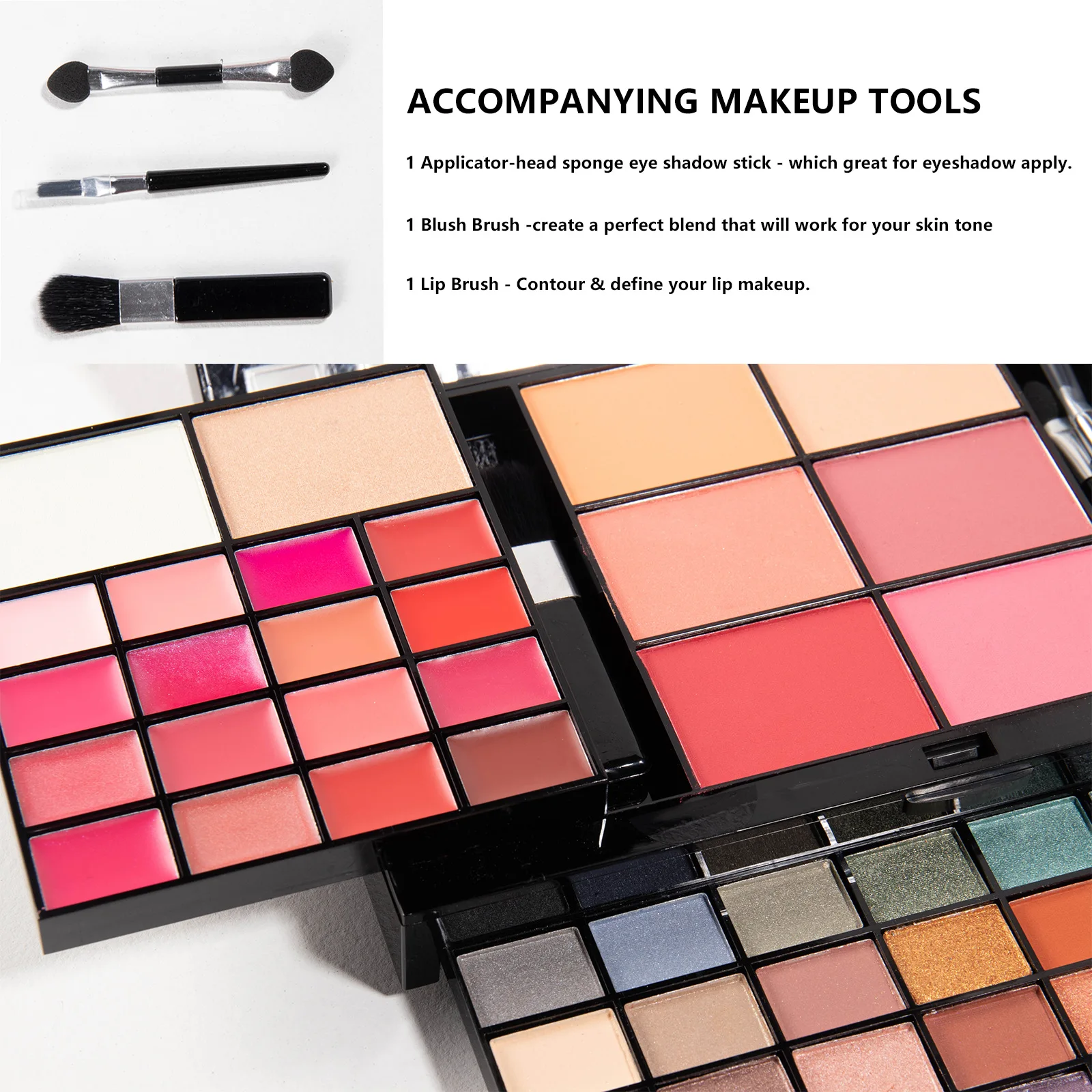 Makeup Kit for Women Full Set Face Primer Bronzer Eyeshadow Brushes Multi-Purposes