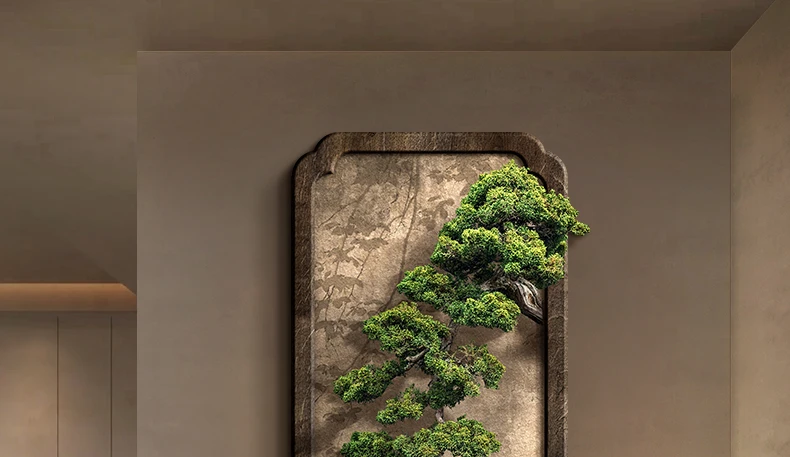 LED light Welcome Pine New Chinese Hallway Decorative Painting Corridor Hanging Painting Advanced Sense Entrance Door Mural Ligh LED light Welcome Pine New Chinese Hallway Decorative Painting Corridor Hanging Painting Advanced Sense Entrance Door Mural Ligh