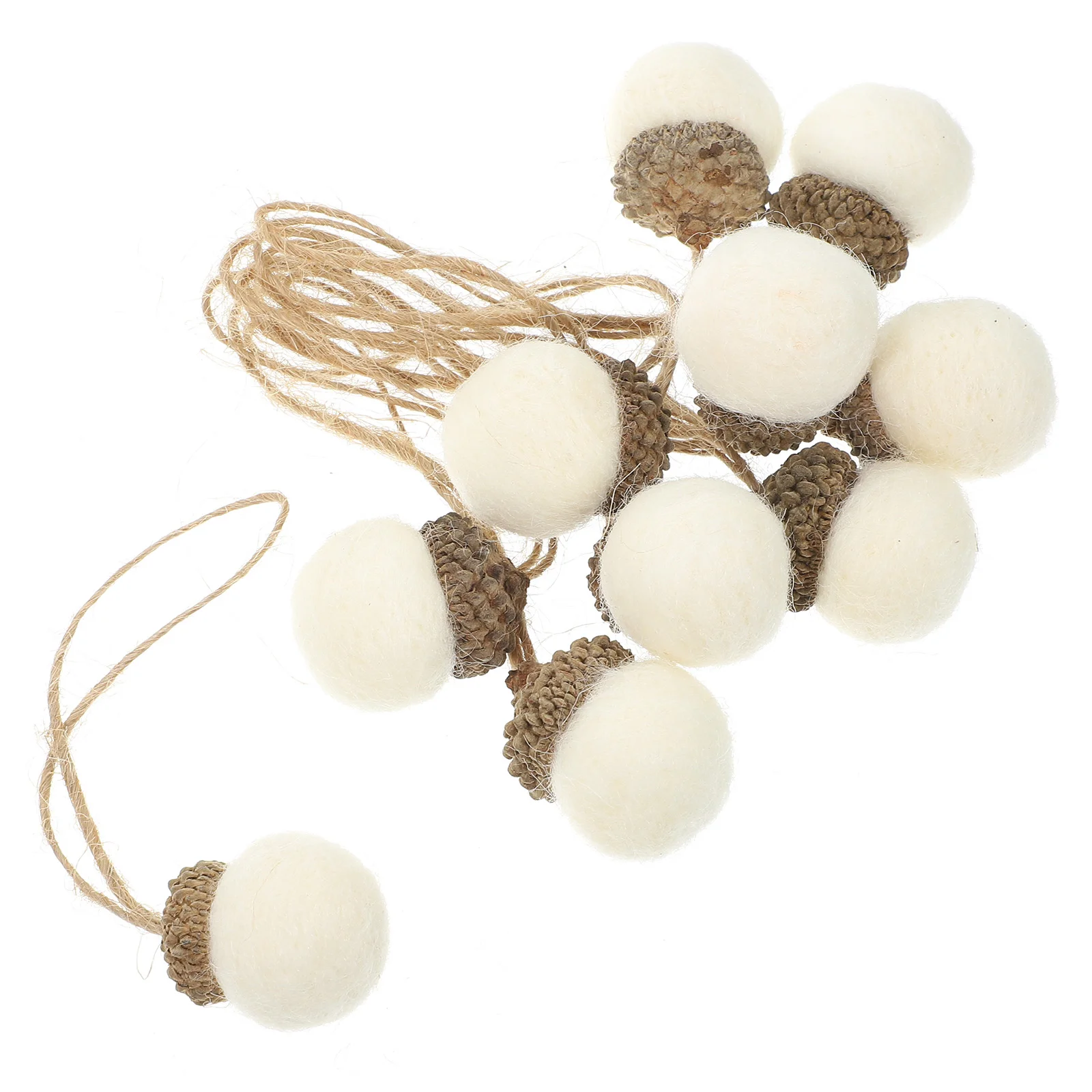 

Christmas Tree Hanging Pendant DIY Felt Pine Cone Balls Table Decorations Christmas Tree Ornaments 10x2x2cm