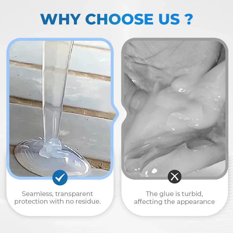 100g Transparent Waterproof Sealant Adhesive for Exterior Walls Leak Proof Coating Bathroom Floor Crack Sealing Mold-Proof