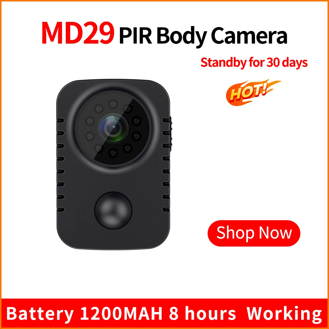 Ynmee MD29 PIR Mini Camera 1080P Full HD Smart Security Pocket Night Vision Camcorder Standby Video Recorder No APP Body Cams 2