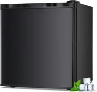 1.1 Cu.ft Mini Freezer, Small Upright Freezer with Removable Shelves, Adjustable Thermostat,Reversible Door Hinge, Quiet Compact 1