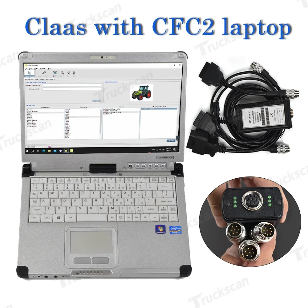 

Agriculture diagnostic tool for CLAAS MetaDiag CAN-interface CDS (CLAAS Diagnostic System)+ CFC2 laptop