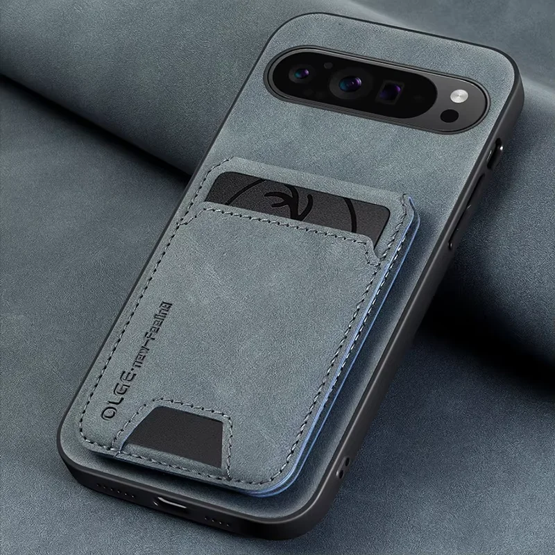 Luxury Multifunctional Synthetic Leather Phone Case with Card Slots and Shock Protection