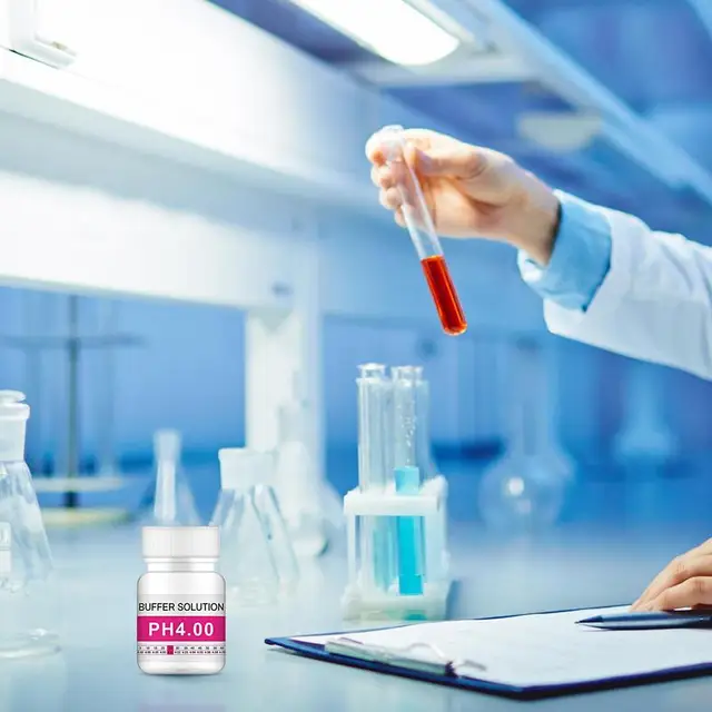 A Ph -Puffer Oldat -Tesztmérő Kalibrálásához Újrahasznosítható 50 Ml -Es Palackok 4,00, 6,86, 9,18 Különböző Folyadékokhoz - Image 2