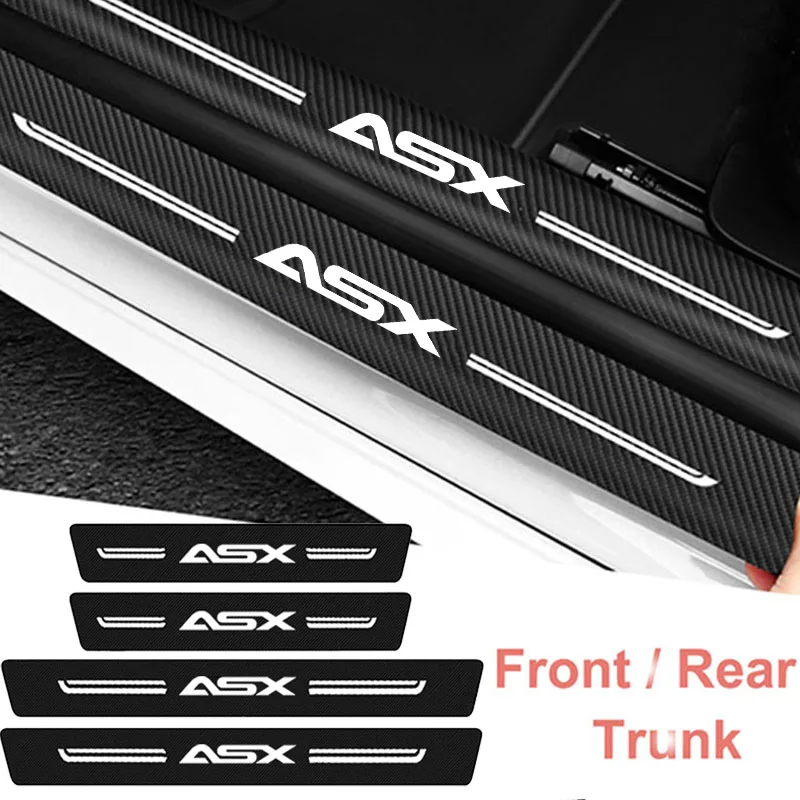 

Carbon Fiber Car Sticker Anti Scratch for Mitsubishi ASX Door Sill Protector Decals Door Waterproof Threshold Protective Film