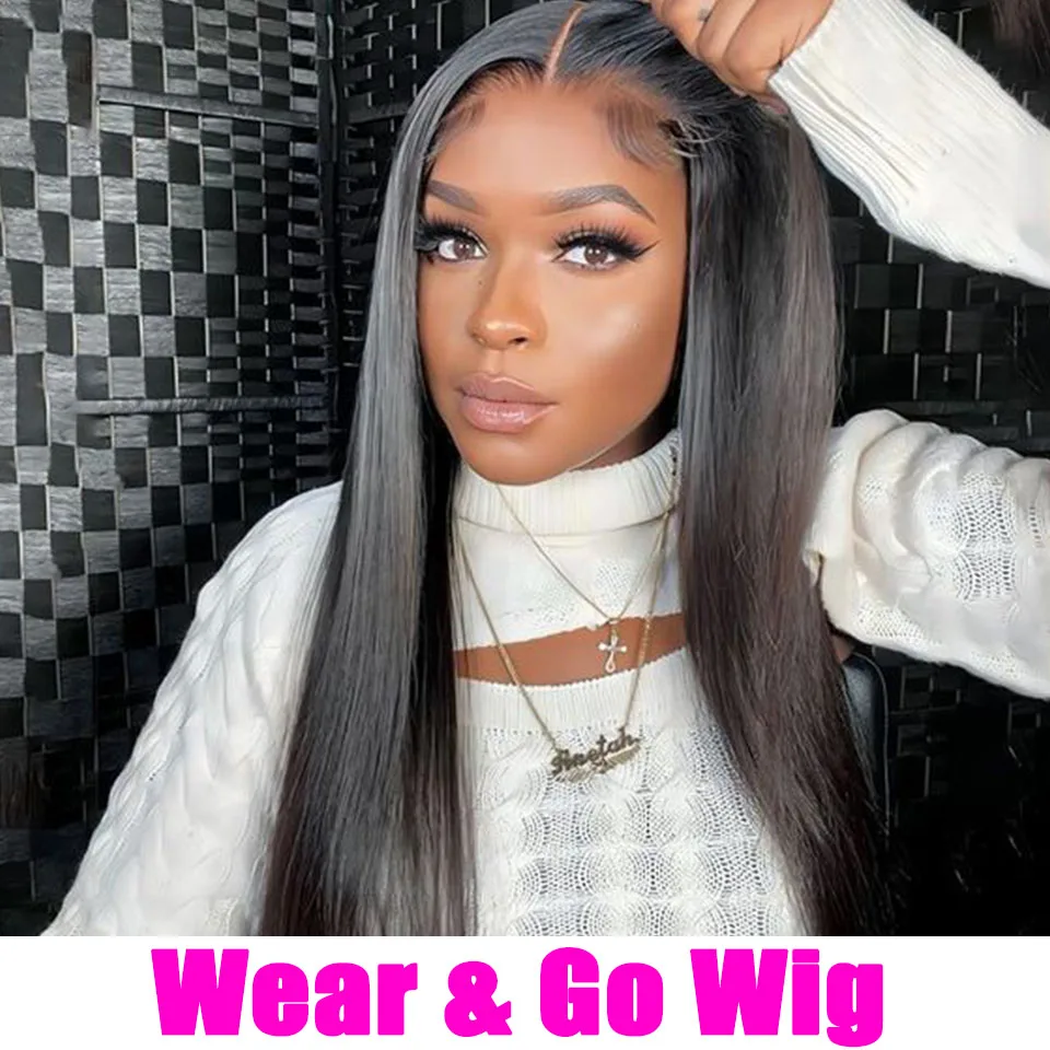 EasyWearandGoWig4x4PreCutHDLaceClosureWigReadyToWear