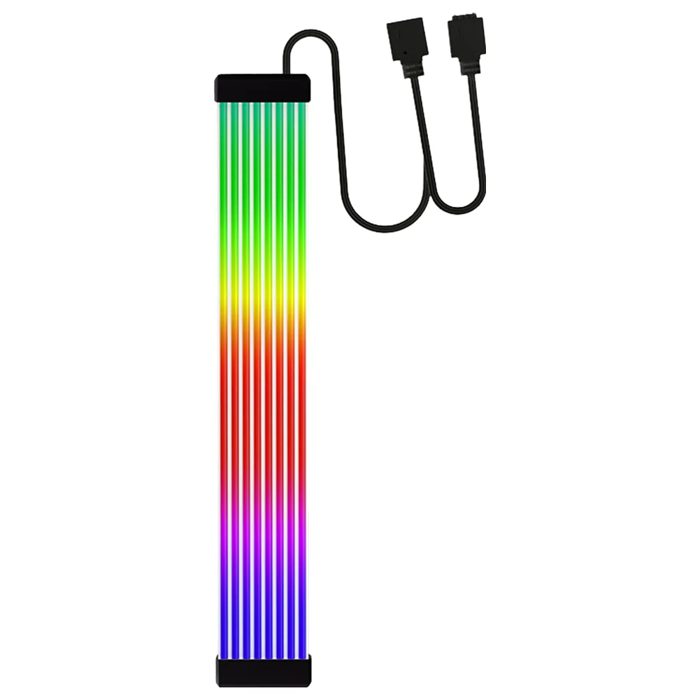 thumbnail image 2 of JAZZCOOLING PC RGB Light Strip For PSU Cables, CL300 5V 3Pin ARGB Sync, Suit For 6Pin 8Pin 12Pin 16Pin 24Pin PSU RGB Cable Extensions, Colorful For PC Case 2 of 14
