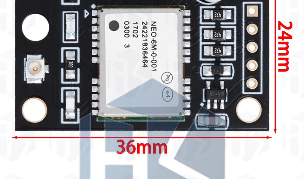1~5PCS GY-NEO6MV2 NEO-6M GPS-Modul NEO6MV2 mit Flugsteuerungs-EEPROM-Controller MWC APM2.5 Große Antenne für Arduino – Detail 6