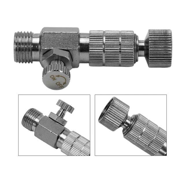 Airbrush Hose Adapter Quick Release Disconnect Coupler Adjustable Fitting Air Hose Spray Painting Tool Accessories 4