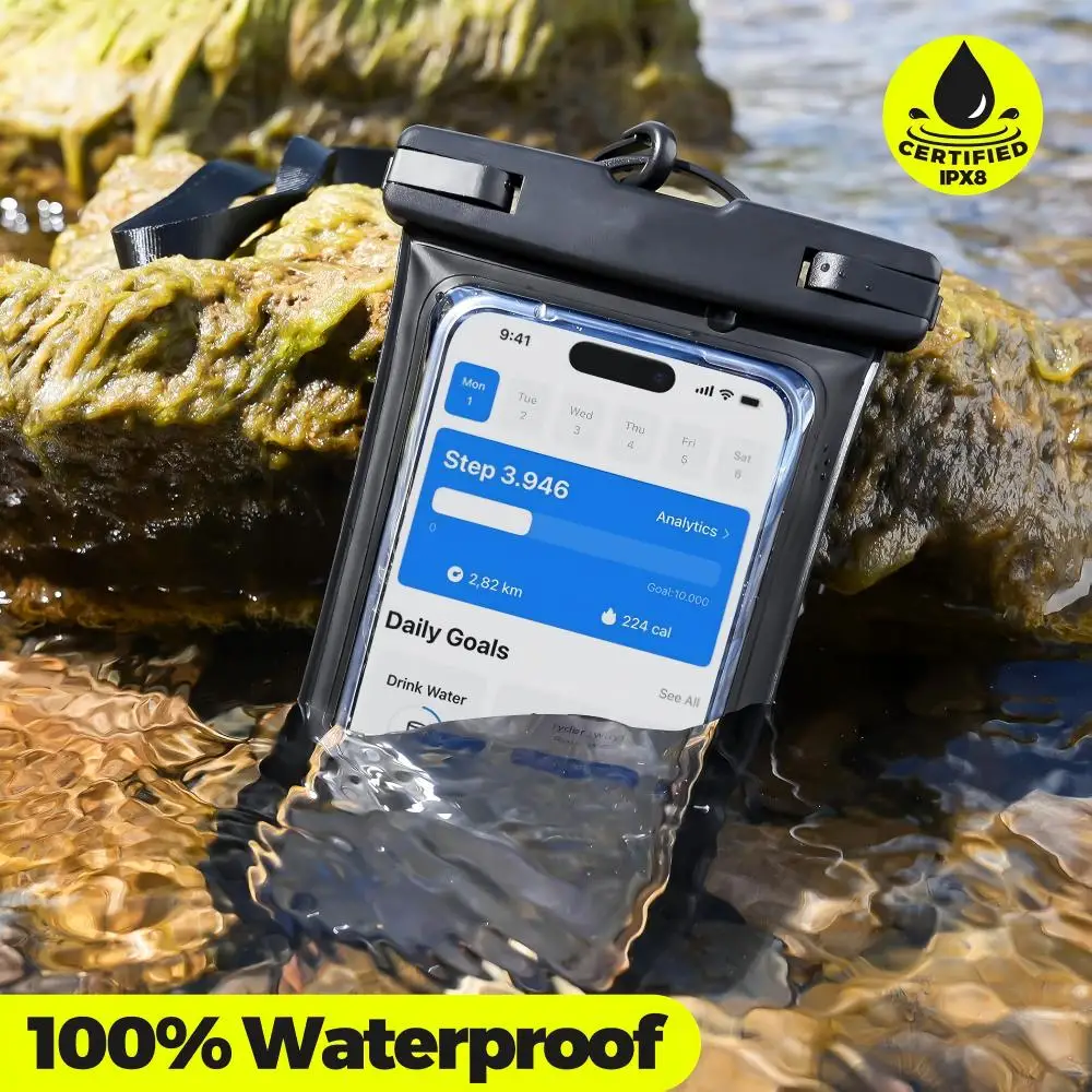 2 PCS Waterproof Pouches - Crystal-Clear Protection for Your Smartphone Underwater,Sand,and Snow,Touch-Friendly,and Easy-to-Use! 2